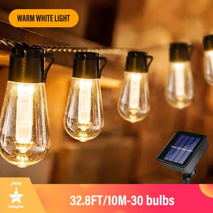 LED Solar Lichterkette Wasserdicht IP44 Für Garten Terrasse Camping