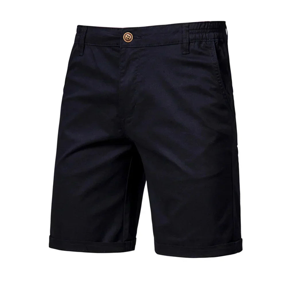 Herren Chino-Shorts mit Knopfleiste Beige - Norvielle