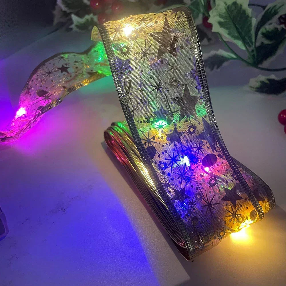 Weihnachtslichterband Dekoratives Funkelband Festlich
