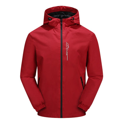 Norvielle Herren Outdoor-Jacke Wasserdicht Winddicht mit Kapuze