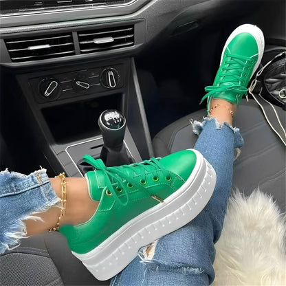 Norvielle Damen Bequeme Dicke Laufschuhe
