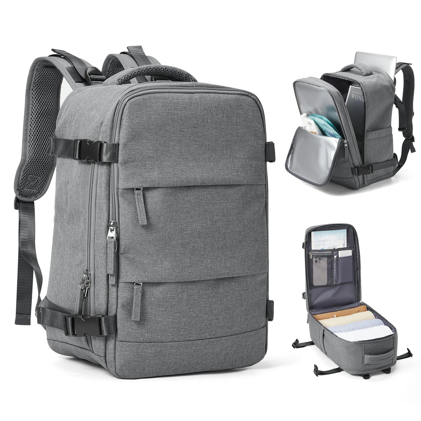Reiserucksack Wasserdicht 15,6 Laptopfach Große Kapazität
