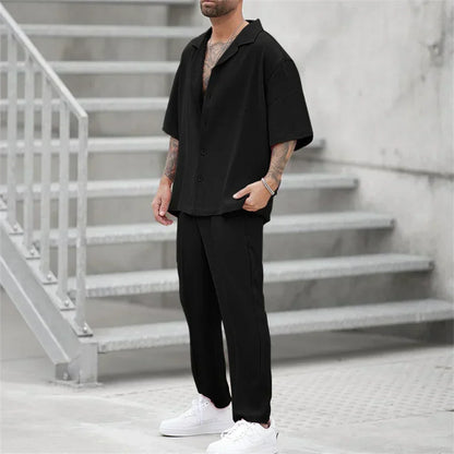 Herren Sommer-Set Kurzarm-Oberteil und Shorts