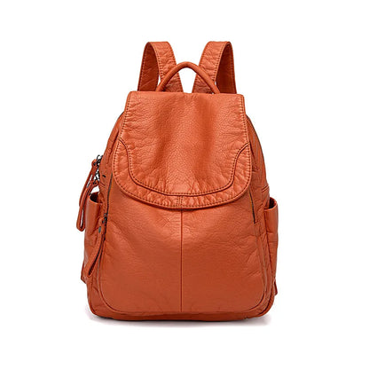 Norvielle Rucksack Gewaschenes Leder
