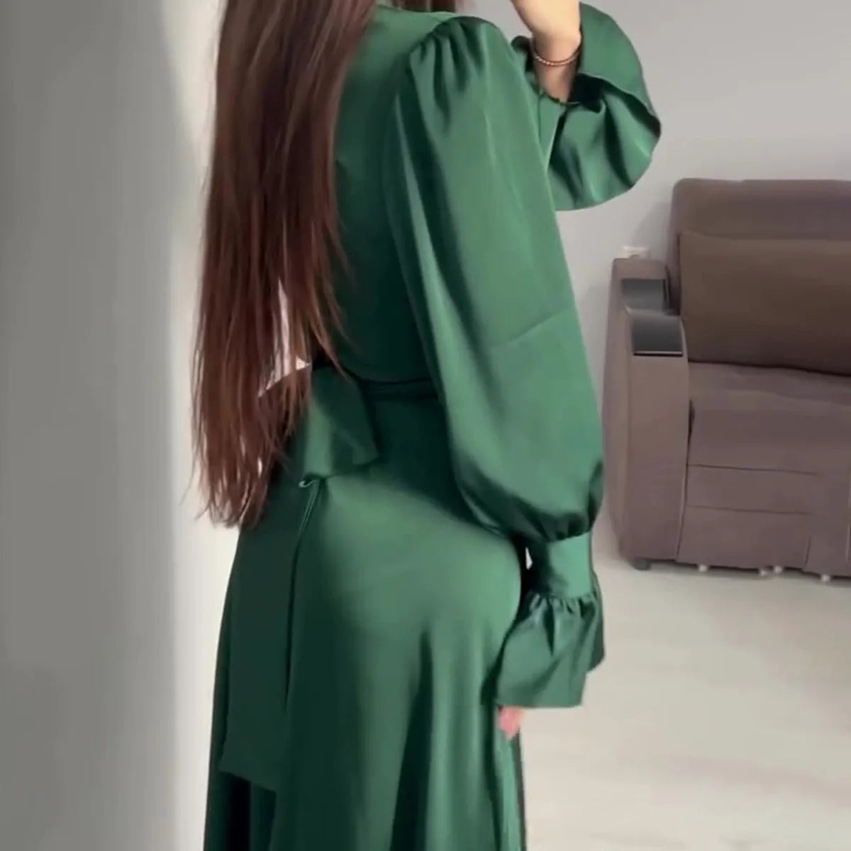 Norvielle Damen Abendkleid Schimmerndes Jersey Schwarz - Norvielle