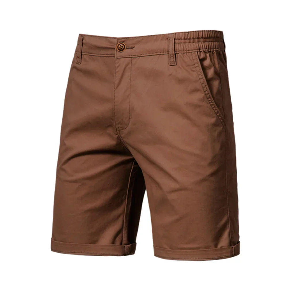 Herren Chino-Shorts mit Knopfleiste Beige