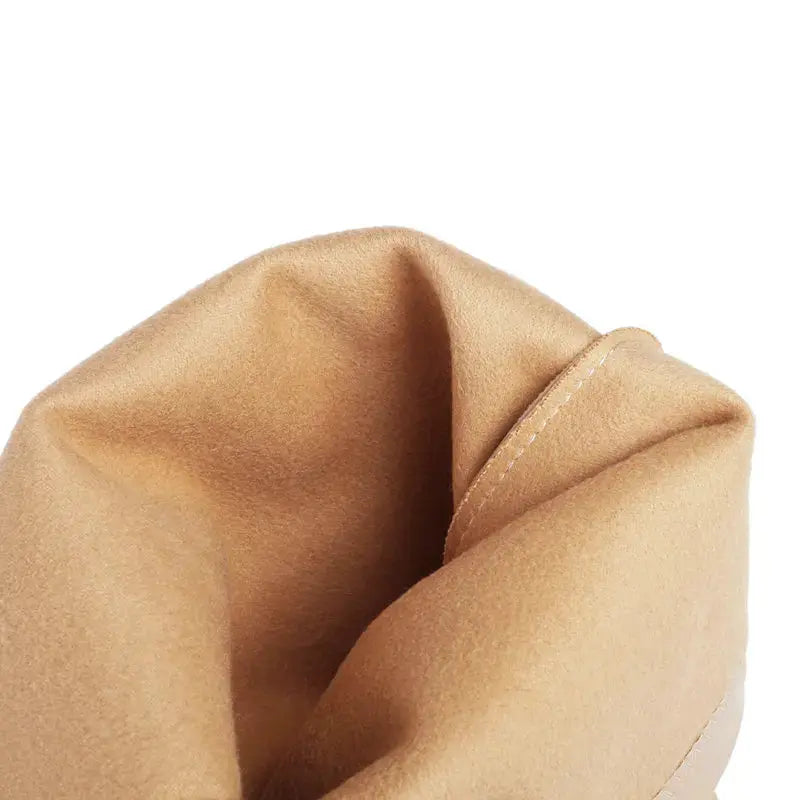 Damen Überknie Stiefel Chic Leder