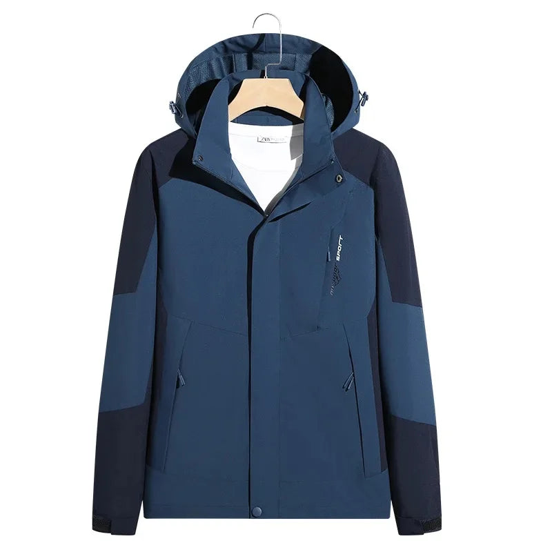 Herren Winterjacke Gefüttert Mit Kapuze
