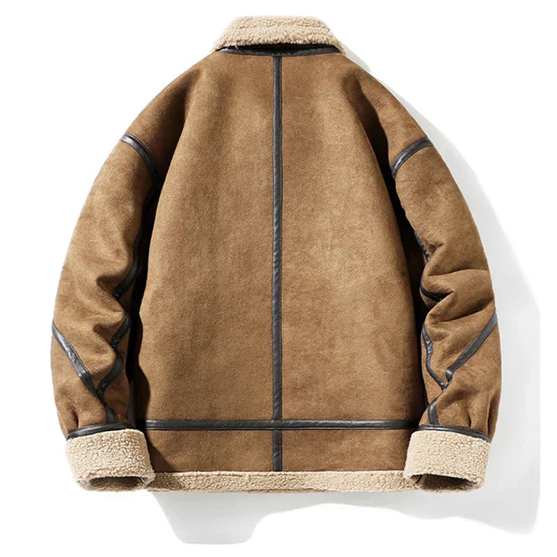 Herren Wildlederjacke Vintage Stil