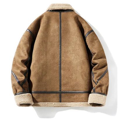 Herren Wildlederjacke Vintage Stil