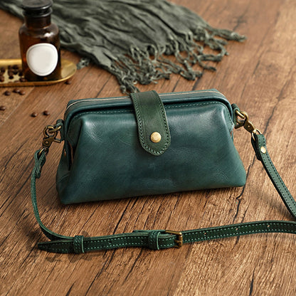 Handgefertigte Damen Retro-Tasche Leder