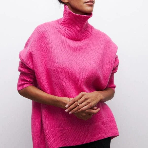 Norvielle Damen Rollkragenpullover Kaschmir
