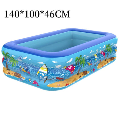 Aufblasbarer Kinder-Splash-Pool Extra Dickes PVC 110-180cm