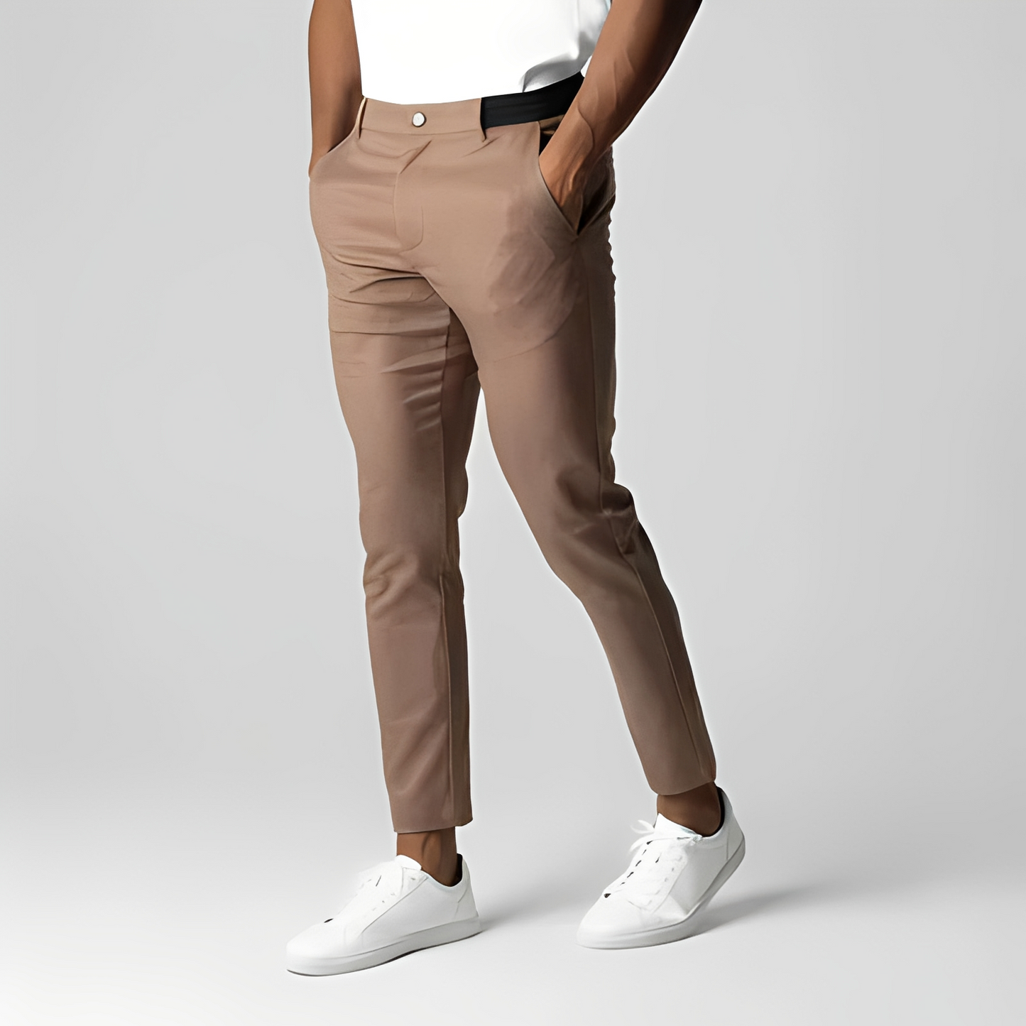 Herren Sommerhose Modisch Leicht Beige - Norvielle