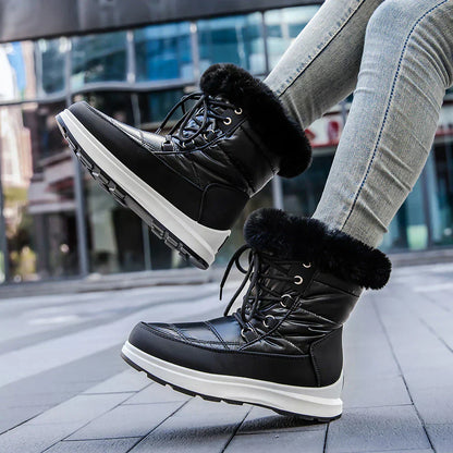 Damen Winterstiefel Isoliert Wärme Rutschfeste Sohle