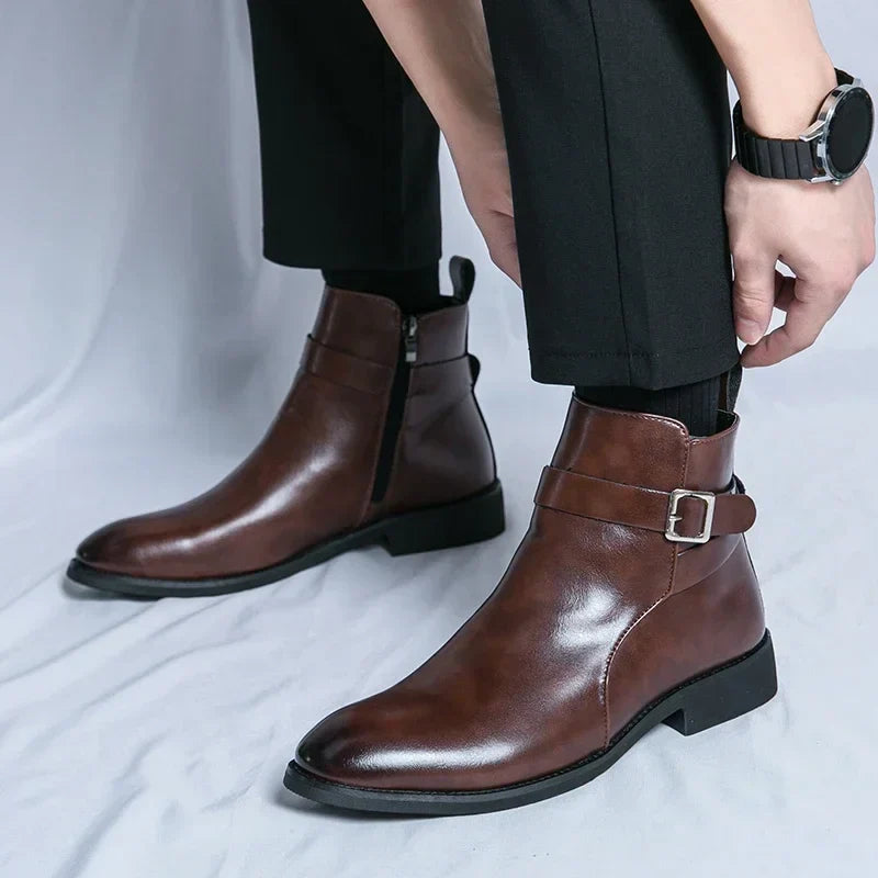 Herren Chelsea Stiefel Klassisches Ankle Design