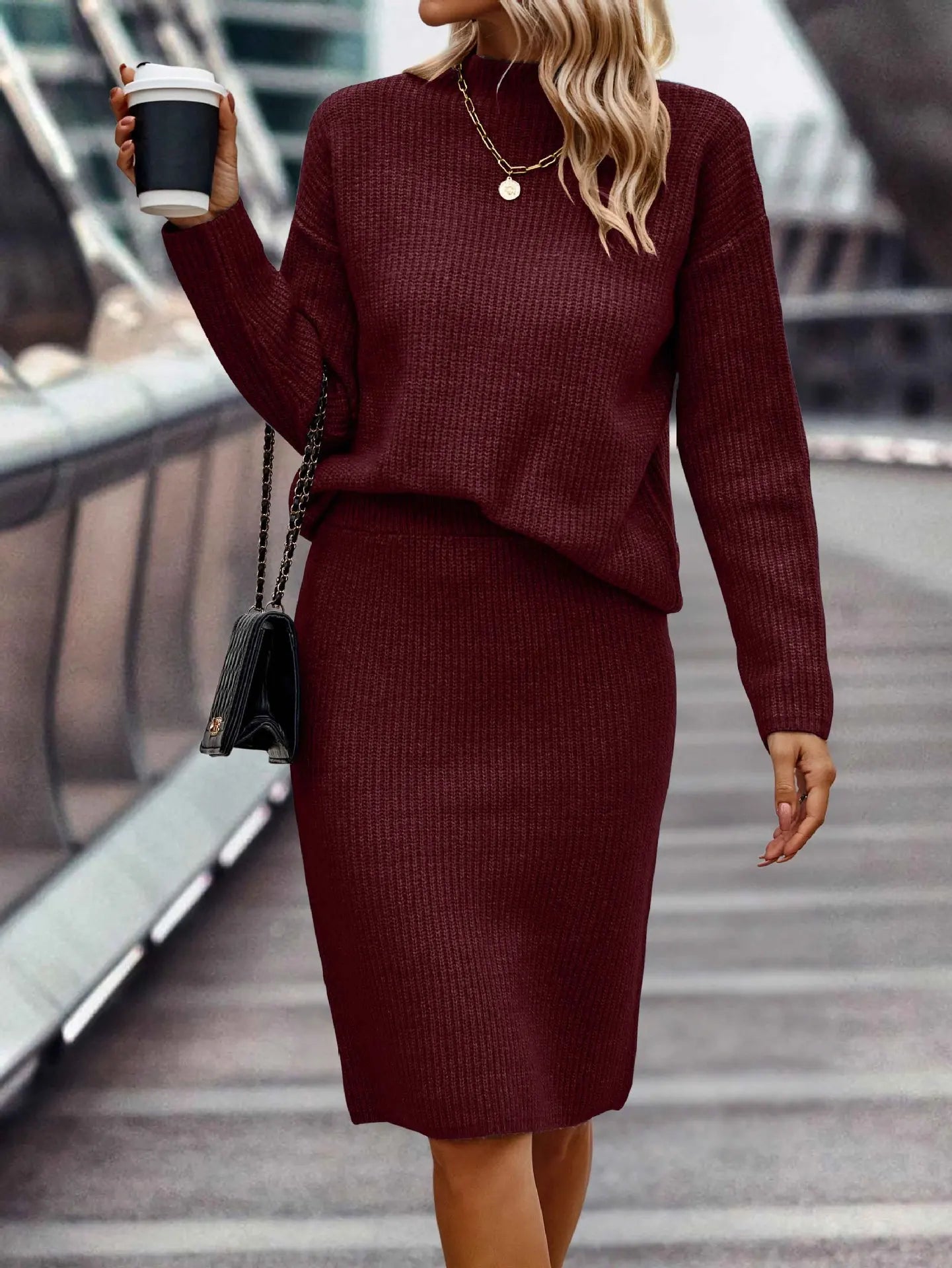 Damen 2-Teiliges Set Stylisch