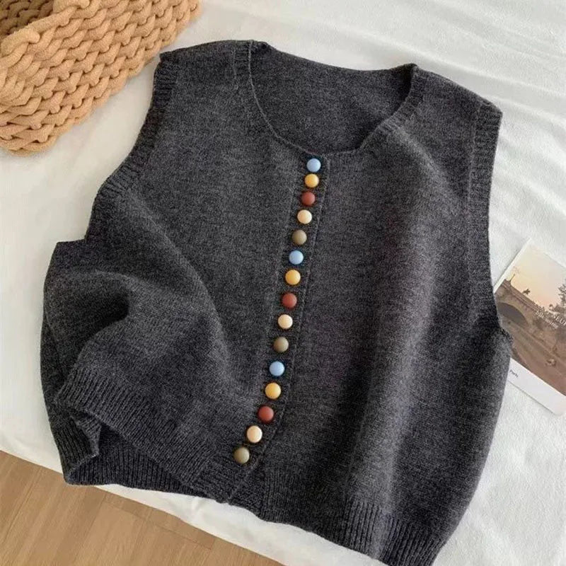 Maribel Damen Strickweste Bunt