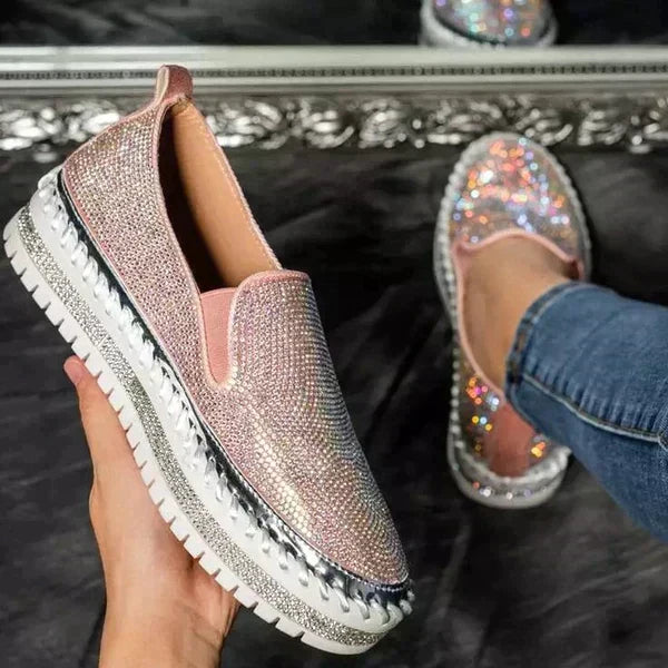 Norvielle Damen Slip-On Sneaker Schillernd