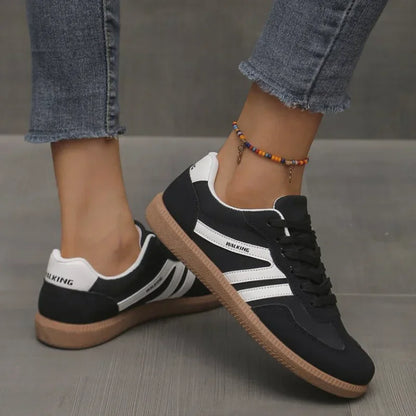 Sneaker Damen Herren Schnürschuhe Gummisohle