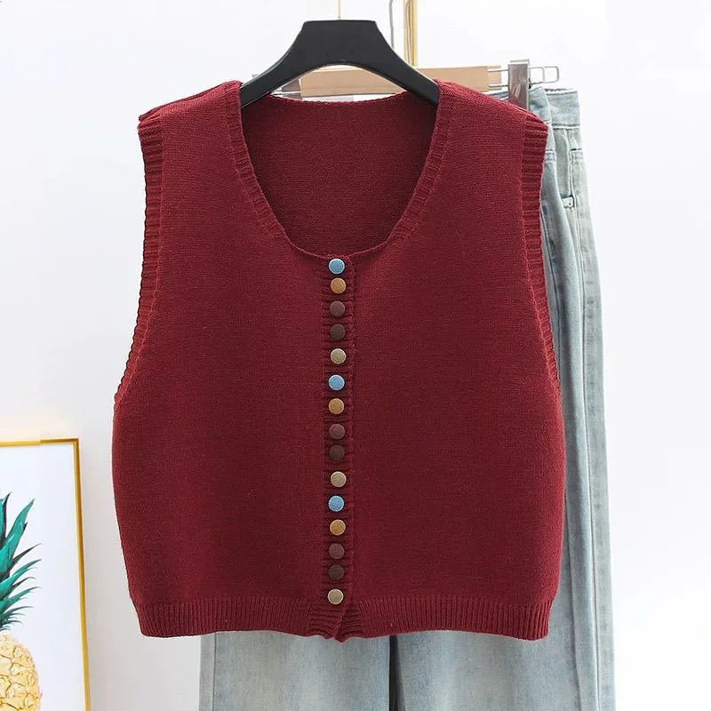 Maribel Damen Strickweste Bunt - Norvielle