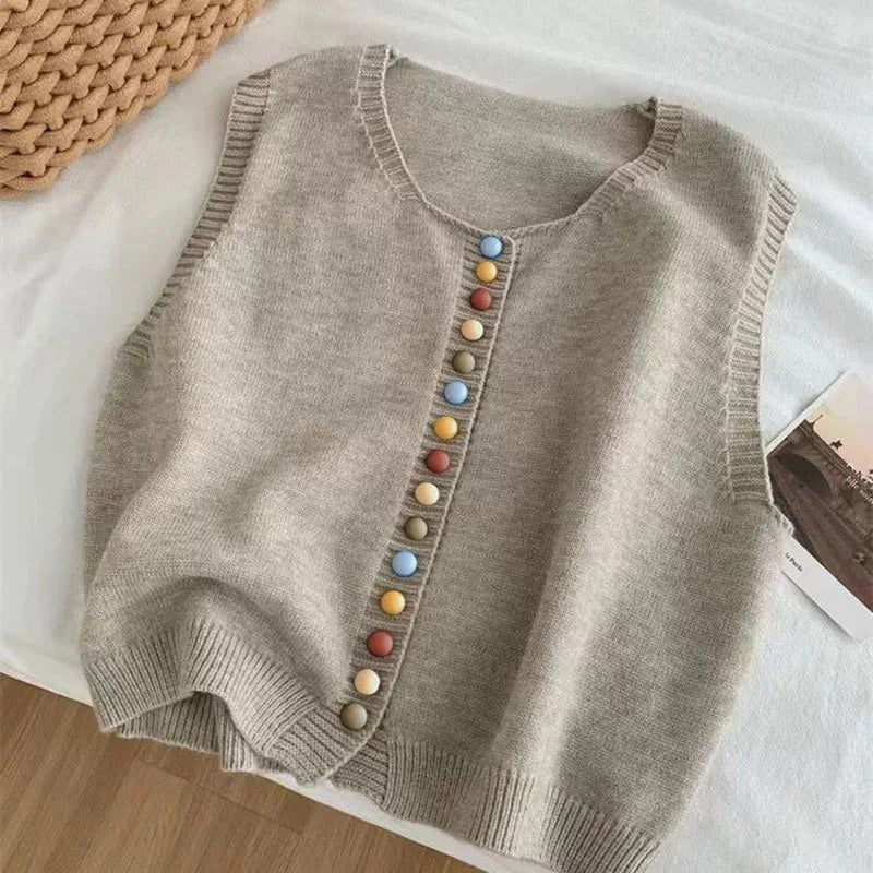 Maribel Damen Strickweste Bunt