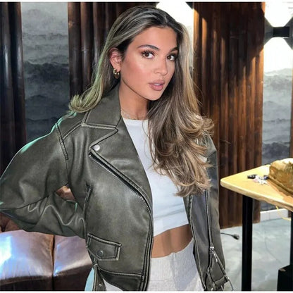 Norvielle Damen Jacke Gürtel