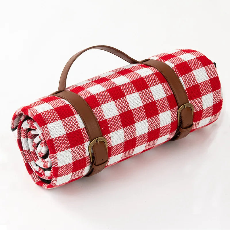 Wasserdichte Picknickdecke Kariert mit Tragegurt - Norvielle