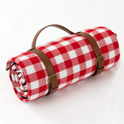 Wasserdichte Picknickdecke Kariert mit Tragegurt - Norvielle