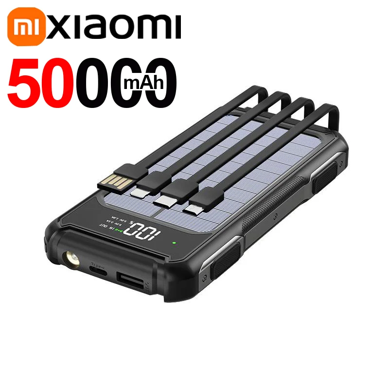 Voltora Powerbank 20.000mAh 4-in-1 Kabel Schnellladung LED