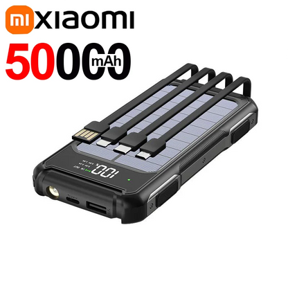 Voltora Powerbank 20.000mAh 4-in-1 Kabel Schnellladung LED