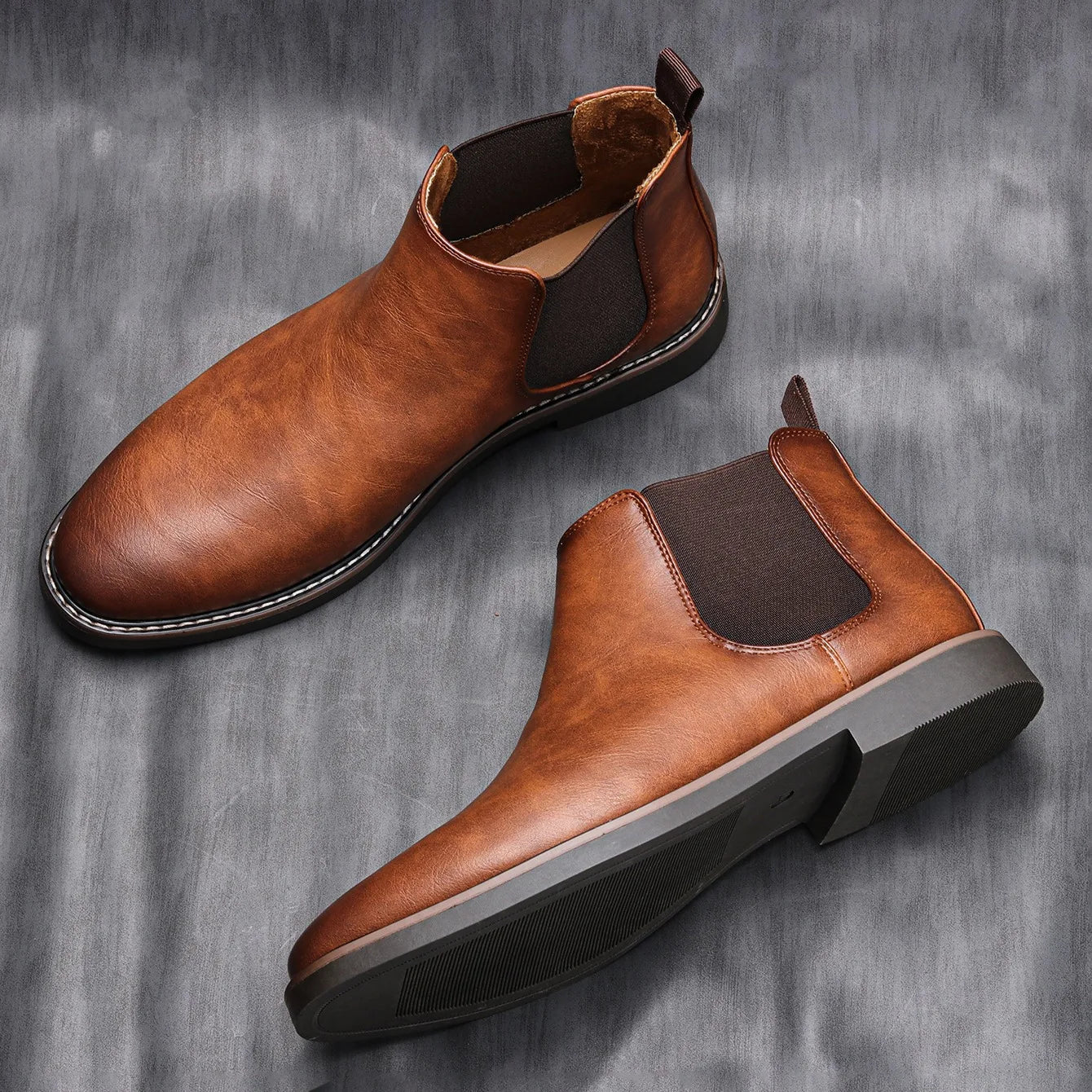 Herren Chelsea Stiefel Bequem Winter