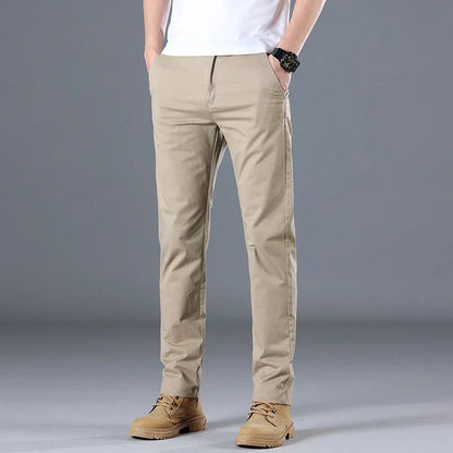 Herren Baumwollhose Slim Fit Gerades Bein