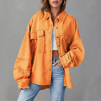 Norvielle Damen Denimjacke Vibrierend