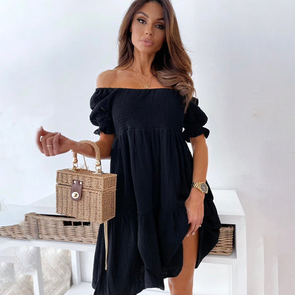 Norvielle Damen Boho Sommerkleid