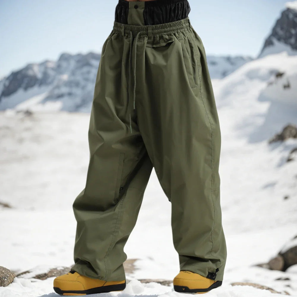 Herrenhose Lockere Fit Weite Beinform Mit Taschen