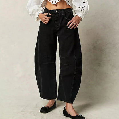 Damen Baggy Jeans Bequem