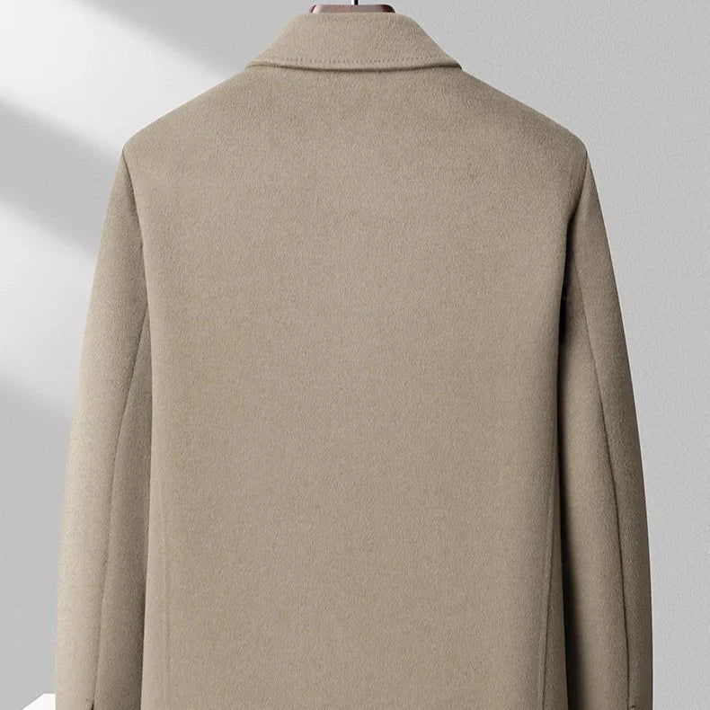Herren Übergangsjacke Strukturiert Vielseitig Beige