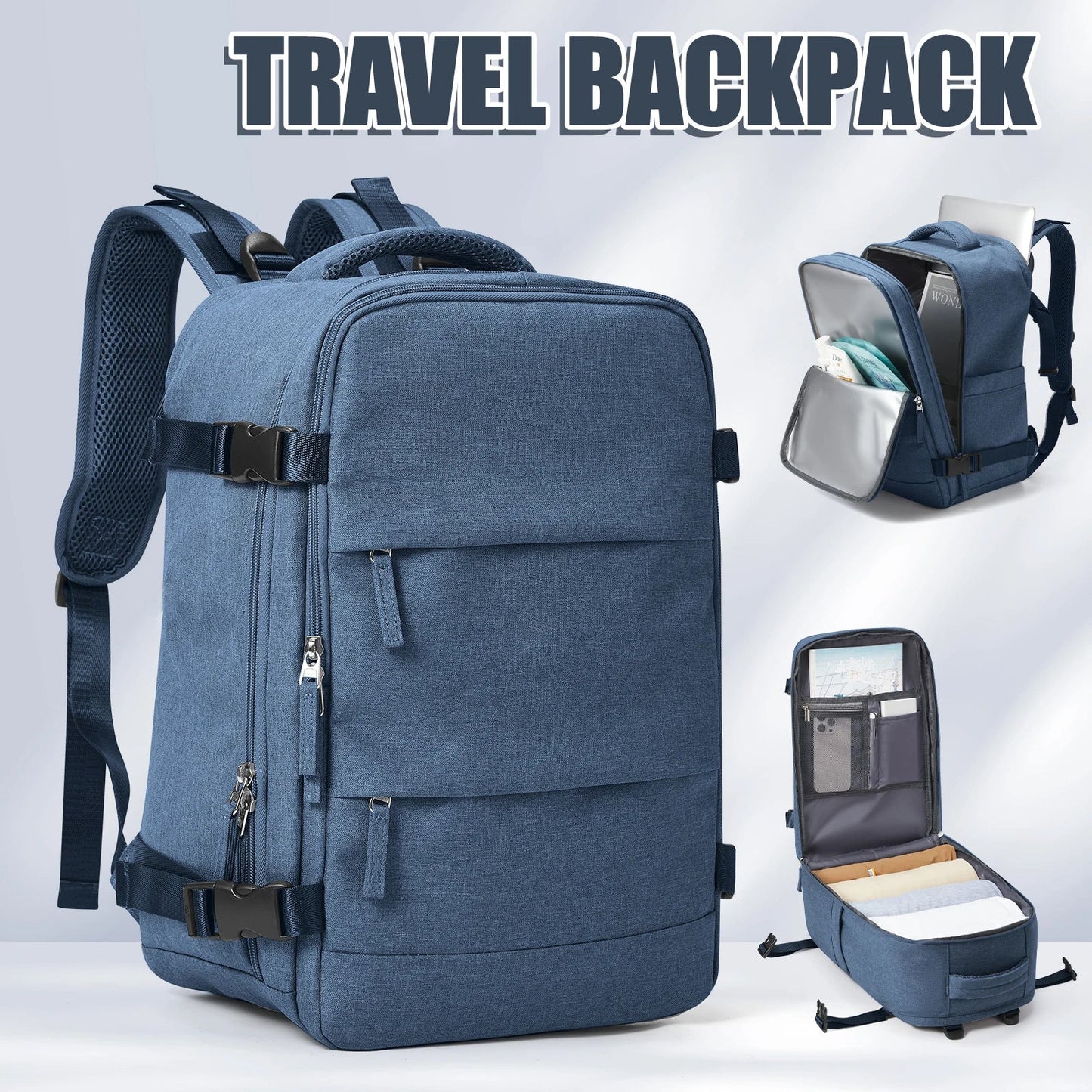 Reiserucksack Wasserdicht 15,6 Laptopfach Große Kapazität