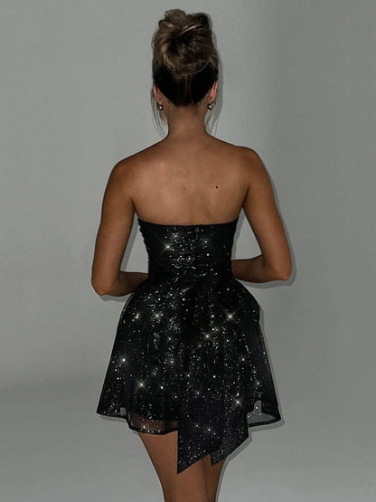 Stella Damen Paillettenkleid Glitzernd