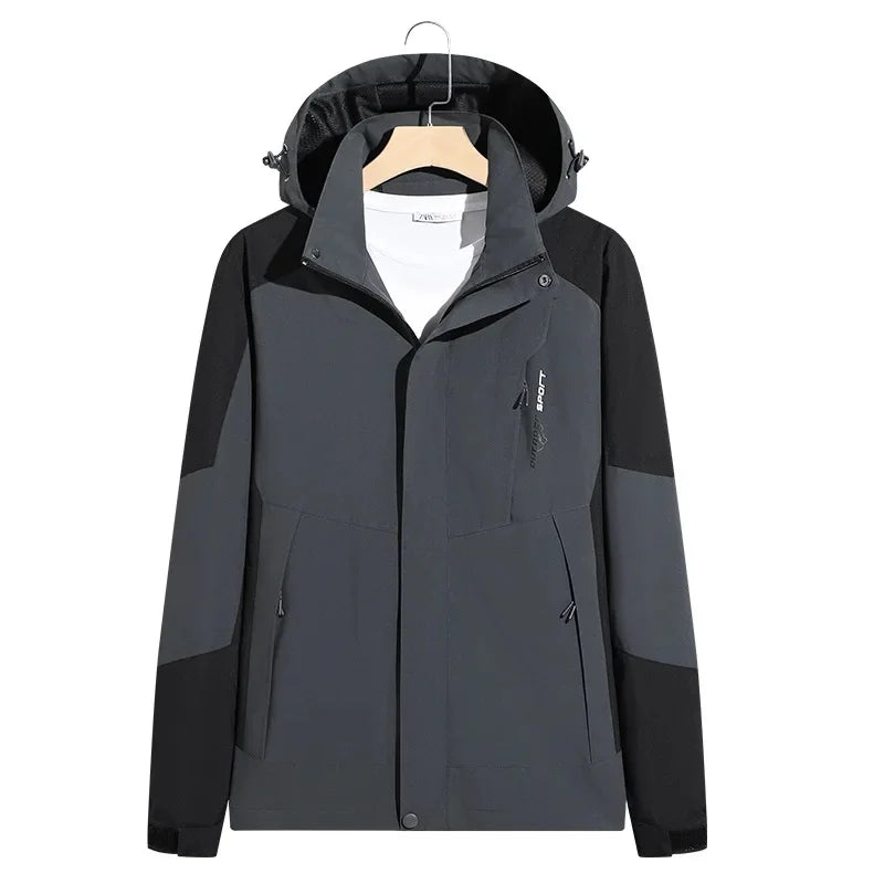 Herren Winterjacke Gefüttert Mit Kapuze
