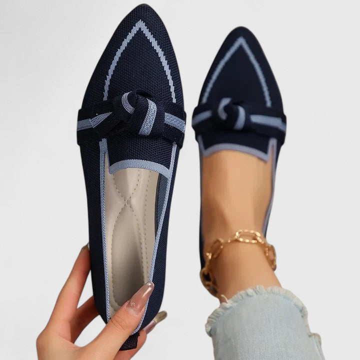 Damen Orthopädische Loafer Spitze Zulaufend