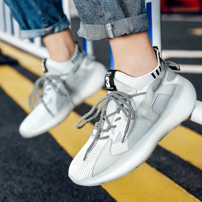 Orthopädische Sneaker Damen Mesh Schnürung