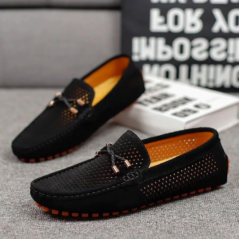 Giovanni atmungsaktive Leder-Schnürschuhe