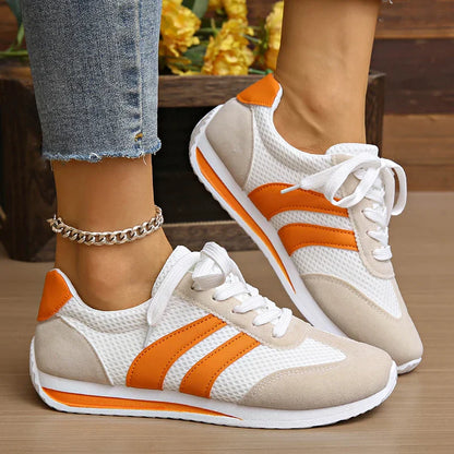 Damen Sneaker Schnürung Atmungsaktives Mesh - Norvielle