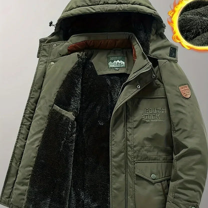 Herren Wintermantel Sportlich Nylon Wasserdicht