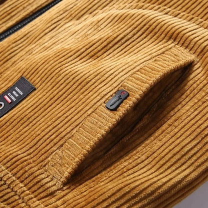 Herren Winterjacke Kragenbetont Wollig