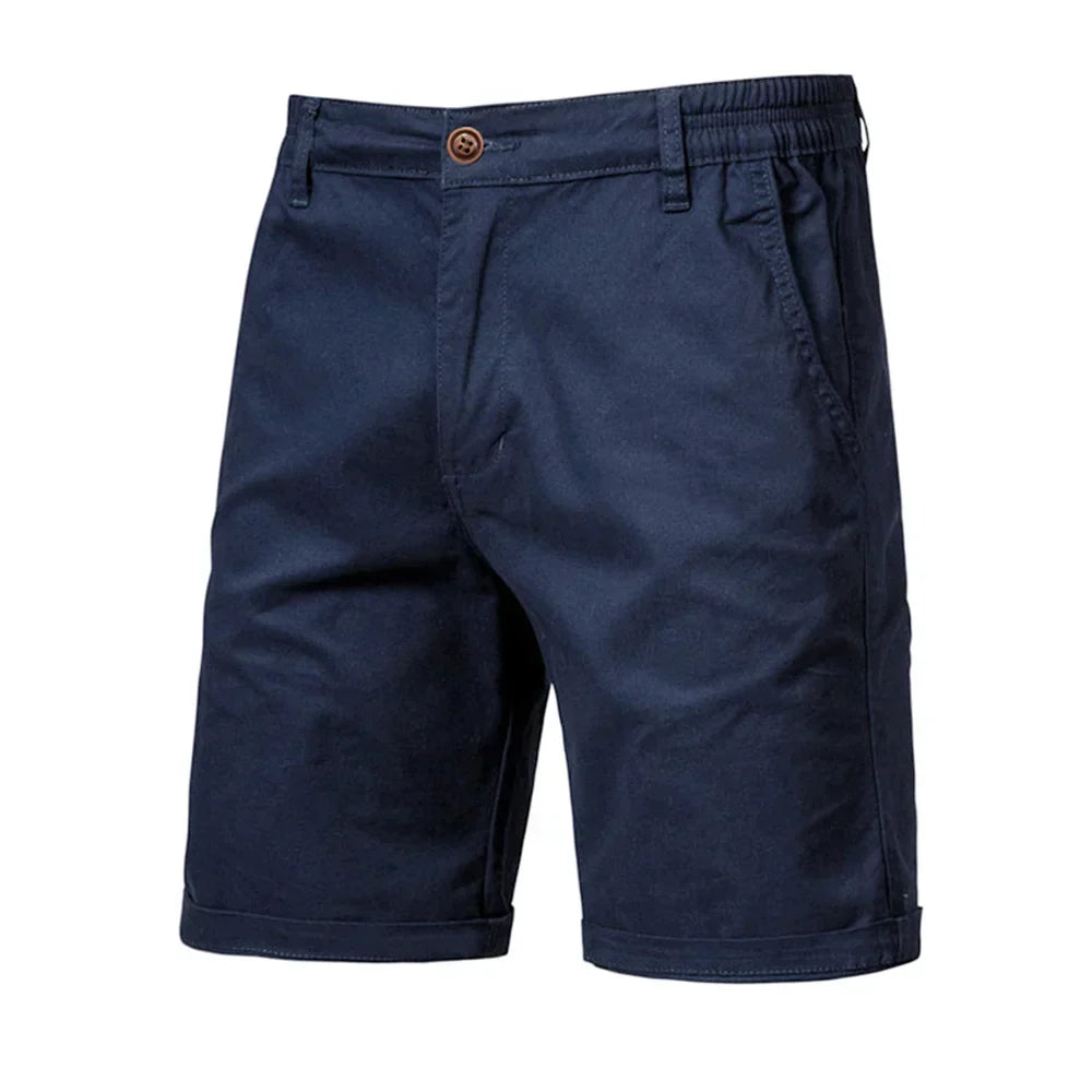 Herren Chino-Shorts mit Knopfleiste Beige