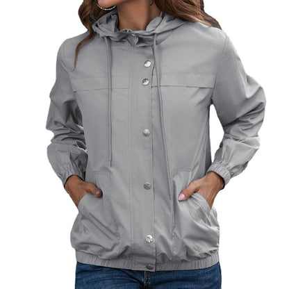 Norvielle Damen Regenjacke Mit Kapuze - Norvielle