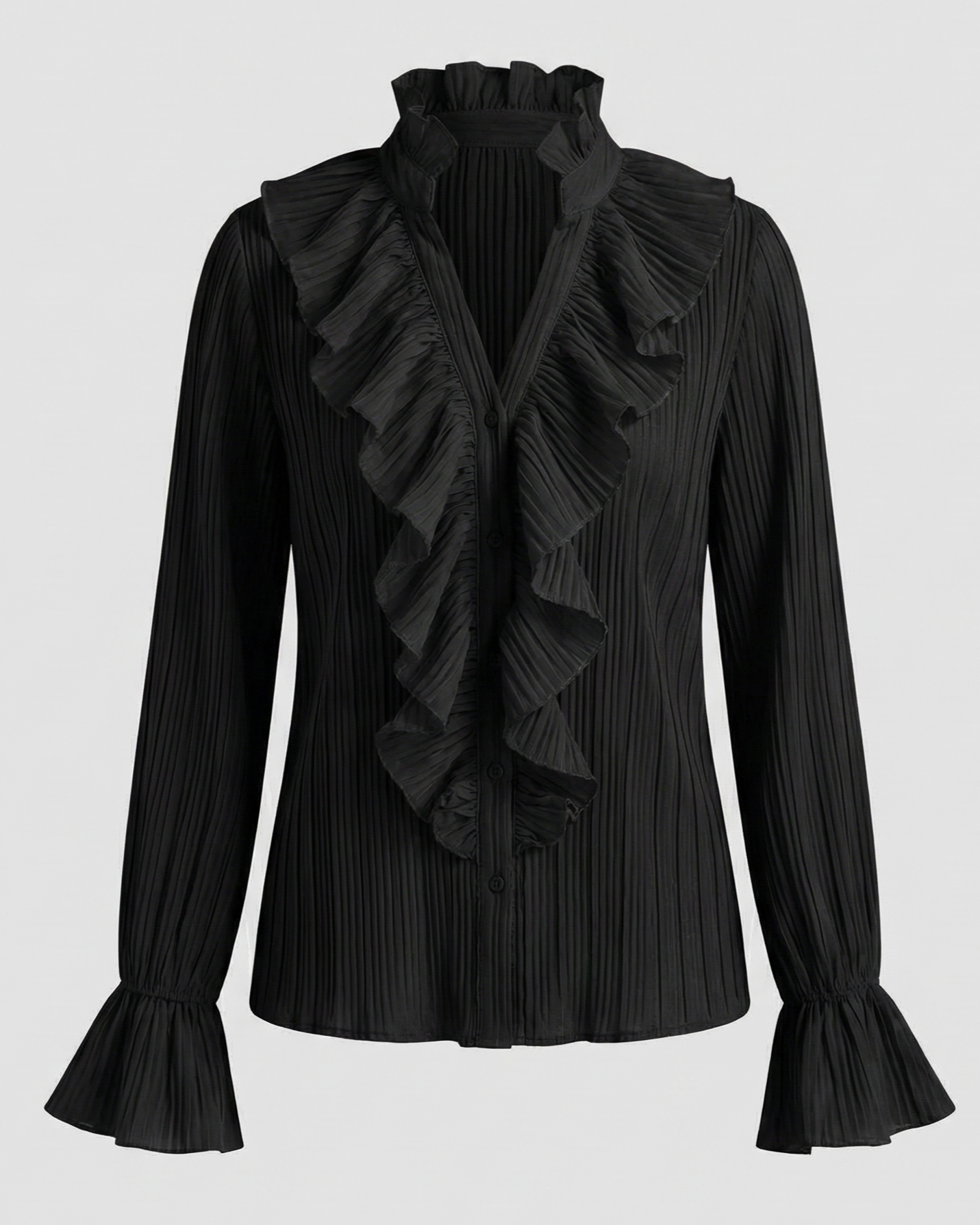 Damen Bluse Rüschendekoration Elegantes Design